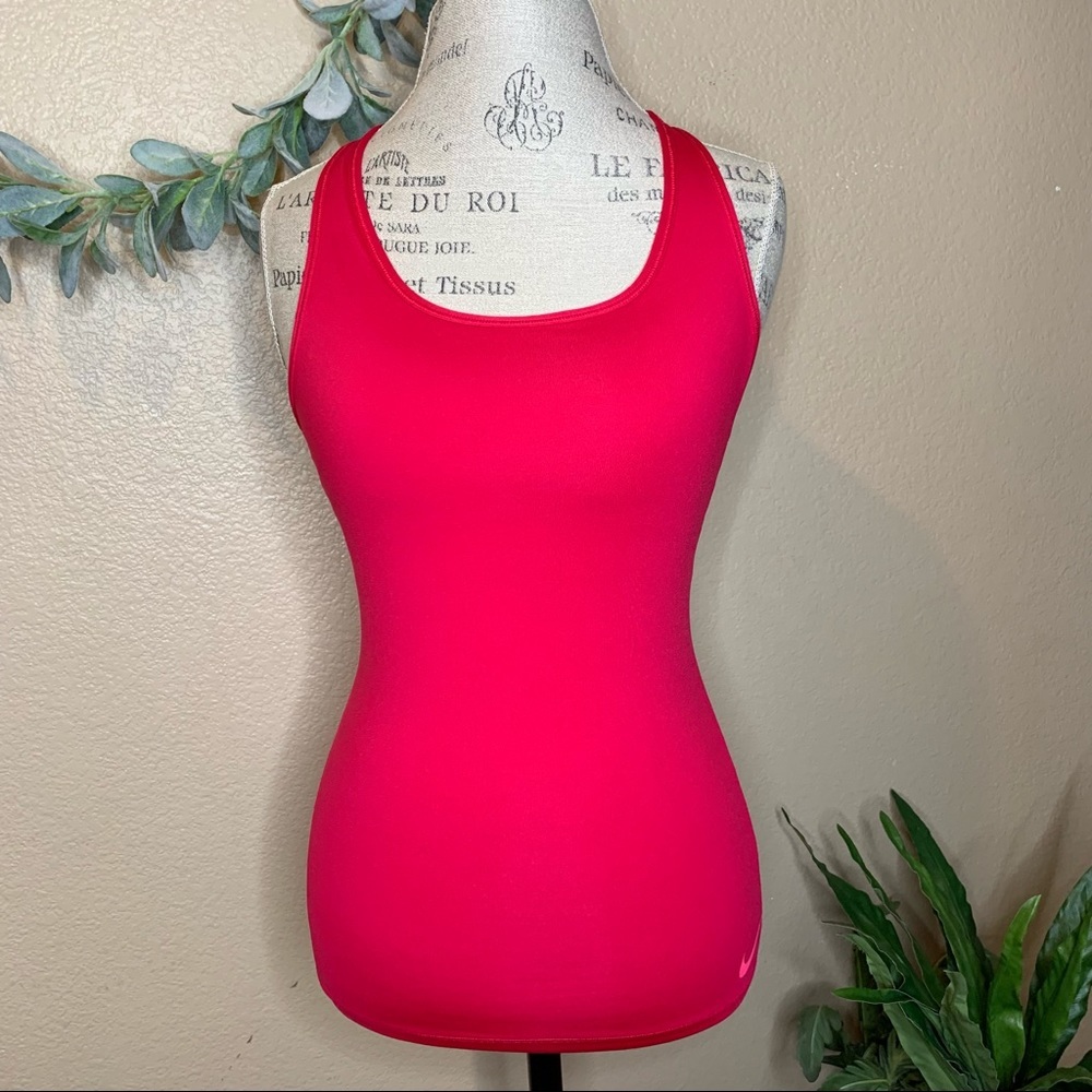Nike Pro Compression Racer Back Tank - Pink M
